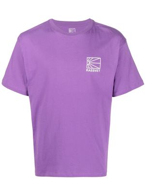 PACCBET logo-print short-sleeve T-shirt - Purple