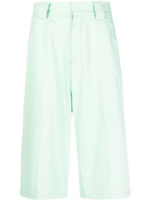 PACCBET pressed-crease four-pocket Bermuda shorts - Green