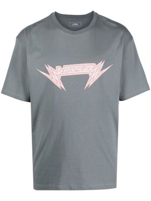 PACCBET Sparks logo-print T-shirt - Grey