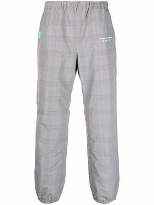 PACCBET straight-leg checked trousers - Grey