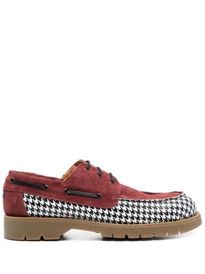PACCBET two-tone boat shoes - Red
