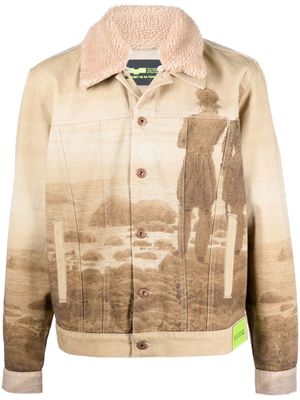 PACCBET x Caspar David Friedrich graphic-print jacket - Neutrals
