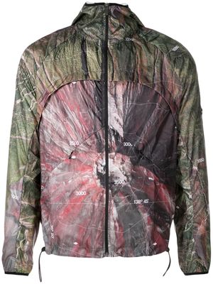 PACE abstract-print hooded jacket - Multicolour