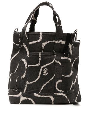 PACE Chladni-jacquard tote bag - Black