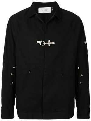 PACE hardware-detailing shirt jacket - Black