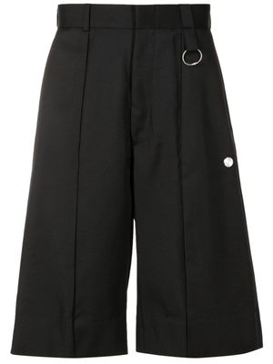 PACE logo-plaque virgin-wool shorts - Black