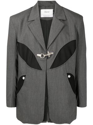 PACE single-breasted virgin wool suit - Grey