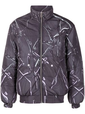 PACE X-Phora graphic-print padded jacket - Black