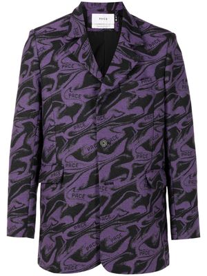 PACE X-Phora patterned-jacquard blazer - Purple