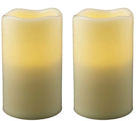 Pacific Accents Set of 2 Melted Resin 3" x 4-3/ 4" Candles