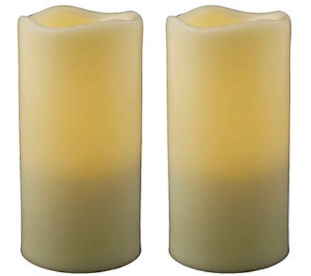 Pacific Accents Set of 2 Melted Resin 3" x 5-3/ 4" Candles