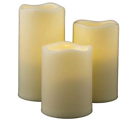 Pacific Accents Set of 3 Graduated Melted Resin Candles