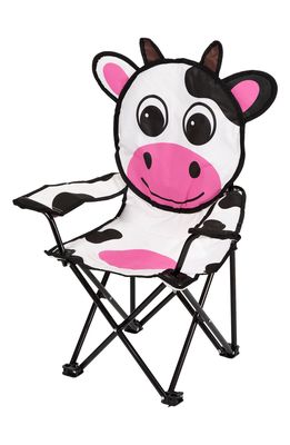 Pacific Play Tents Milky the Cow Camping Chair in White Black Pink