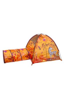 Pacific Play Tents Sunrise Safari Play Tent with Tunnel in Orange 