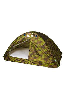 Pacific Play Tents Twin-Size HQ Camo Bed Tent in Camo Green
