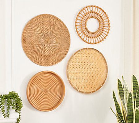 Pacific Thyme 4-Piece Wall Basket Decor