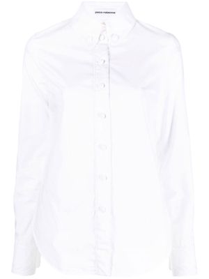 Paco Rabanne button-down organic cotton shirt - White