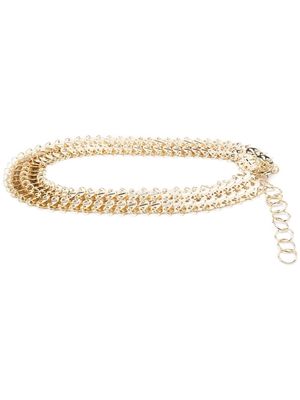 Paco Rabanne chain-link clasp-fastening belt - Gold