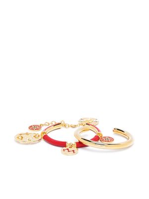 Paco Rabanne charm bangle bracelet set - Gold