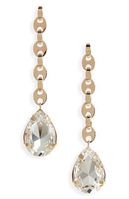 paco rabanne Eight Nano Crystal Drop Earrings in Gold