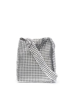 Paco Rabanne geometric metallic crossbody bag - Grey