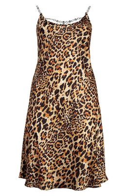 paco rabanne Leopard Print Slip Dress in Leopard Commercial