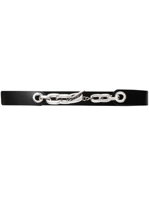 Paco Rabanne logo chain-link belt - Black