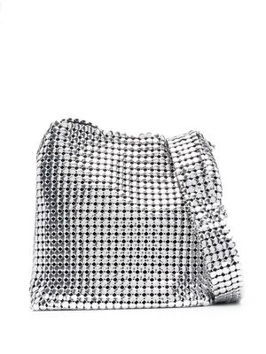 Paco Rabanne Mini Pixel shoulder bag - Silver