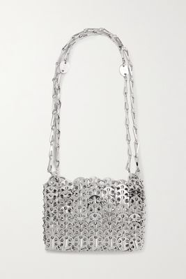 Paco Rabanne - Nano 1969 Paillette-embellished Chainmail Shoulder Bag - Silver