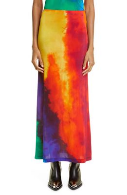 paco rabanne Second Skin Tie Dye Jersey Skirt in Plastic Art