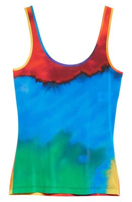 paco rabanne Second Skin Tie Dye Jersey Tank Top in Plastic Art