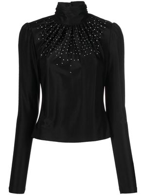 Paco Rabanne sequin-embellished blouse - Black