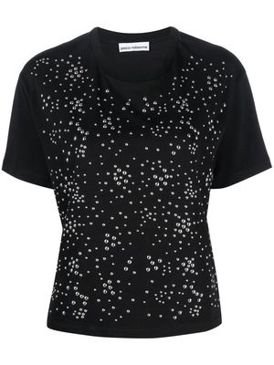 Paco Rabanne studded short-sleeved T-shirt - Black