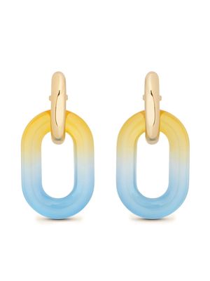 Paco Rabanne XL Link double-hoop earrings - Gold