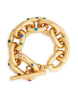 Paco Rabanne XL Link embellished chain bracelet - Gold