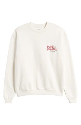 PacSun Broadway Cotton Graphic Sweatshirt in Off White