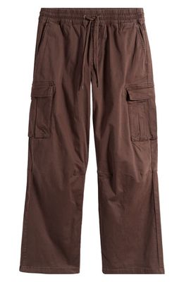 PacSun Brody Wide Leg Drawstring Cargo Pants in Brown