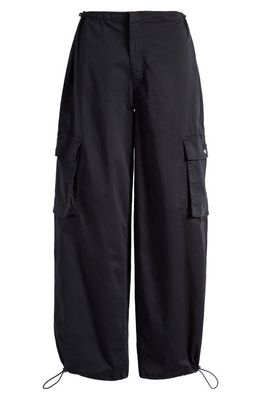 PacSun Cotton Cargo Parachute Pants in Anthracite