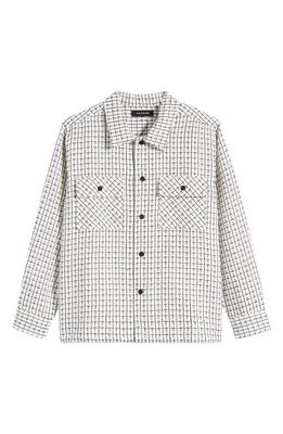 PacSun Gabe Workwear Button-Up Shirt in White/Black