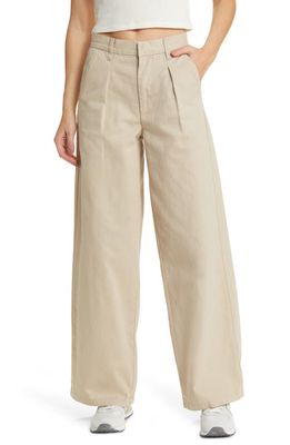 PacSun High Waist Wide Leg Pants in Feather Grey