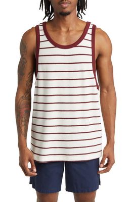 PacSun Jacquard Stripe Cotton Tank in Gardenia