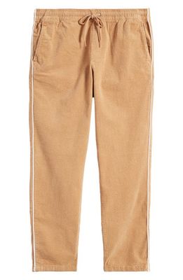 PacSun Kade Piped Elastic Waist Corduroy Pants in Tigers Eye