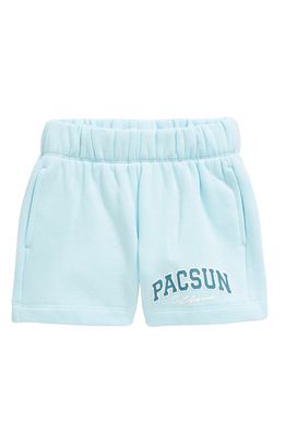 PacSun Kids' Evergreen Cotton Sweat Shorts in Iced Aqua
