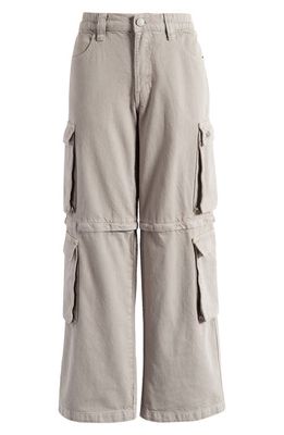 PacSun Low Rise Zip Off Cotton Twill Convertible Cargo Pants in Dusty Sage