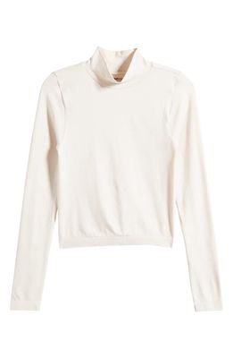 PacSun Luxe Knit Turtleneck Top in White Sand