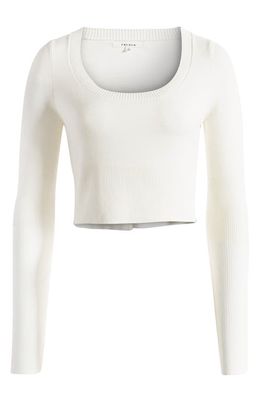 PacSun Natalie Rib Detail Sweater in Blanc De Blanc