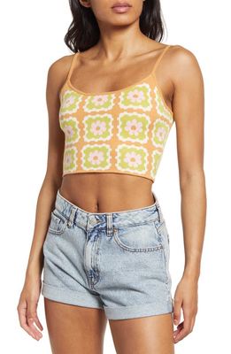 PacSun Patterned Sweater Camisole in Green