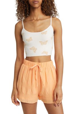 PacSun Patterned Sweater Camisole in Tan