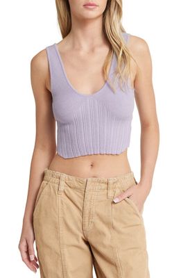 PacSun Ribbed Bustier Sweater Tank in Wisteria