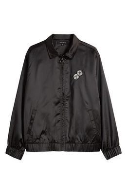 PacSun Roll the Dice Embroidered Jacket in Black